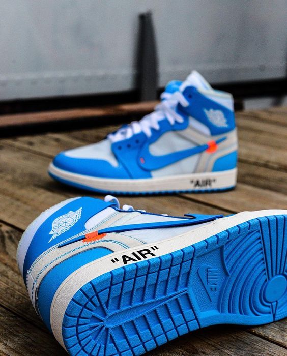 Air Jordan 1 Retro High Off White University Blue - Image 6