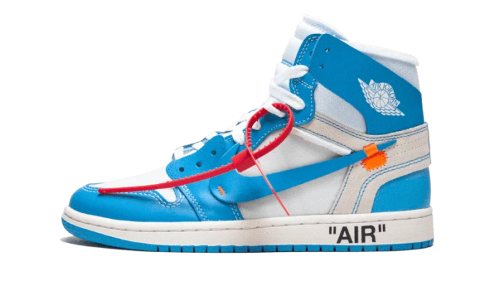 Air Jordan 1 Retro High Off White University Blue - Image 8