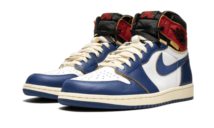 Alternative view of Air Jordan 1 Retro High Union Los Angeles Blue Toe