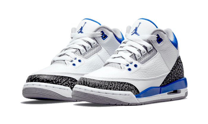 Alternative view of Air Jordan 3 Retro Racer Blue