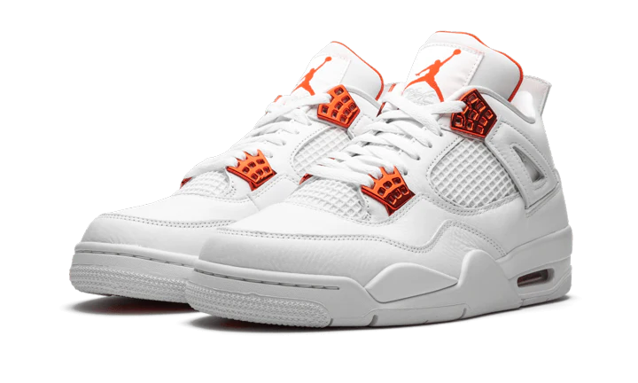 Alternative view of Air Jordan 4 Retro Metallic Orange