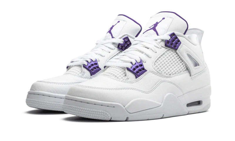 Alternative view of Air Jordan 4 Retro Metallic Purple
