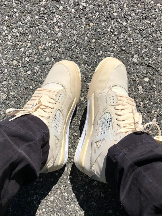 Air Jordan 4 Retro Off White Sail 1 - Image 5