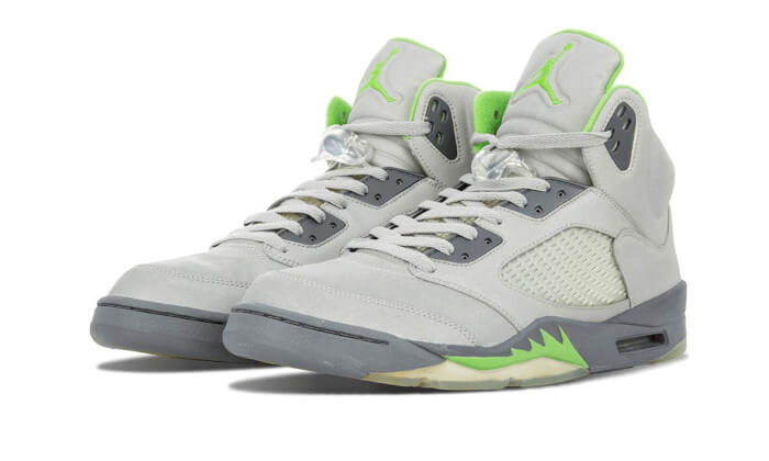 Alternative view of Air Jordan 5 Retro Green Bean