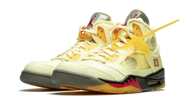 Alternative view of Air Jordan 5 Retro Off White Sail 2