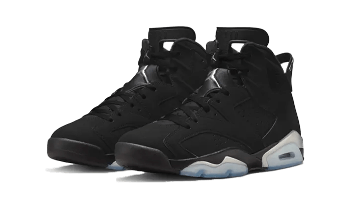 Alternative view of Air Jordan 6 Retro Chrome Metallic Silver