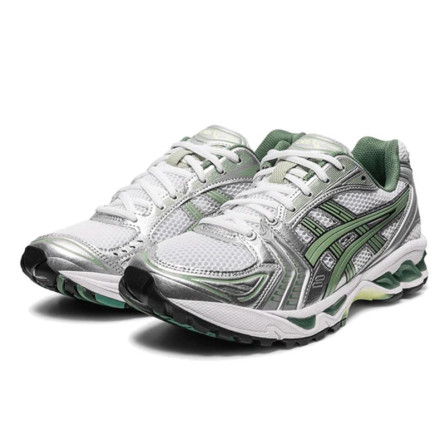 Asics Gel-Kayano 14 White Pure Silver Slate Grey Sage - Image 2