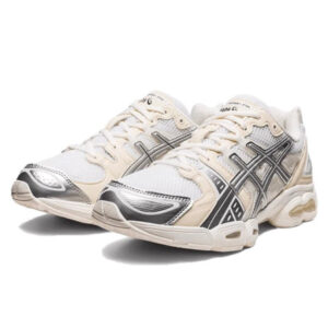 Alternative view of Asics Gel-Nimbus 9 Wind And Sea White Silver