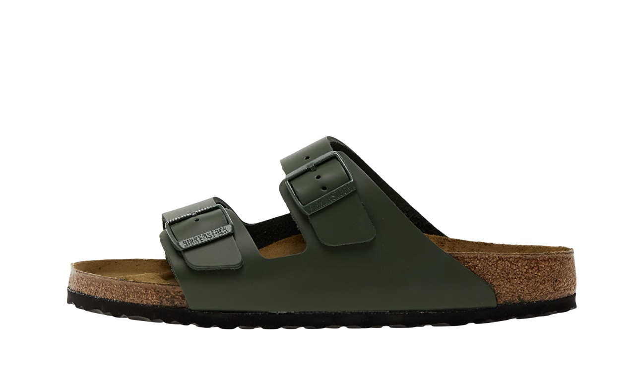 Birkenstock Arizona Natural Leather Green / Thyme