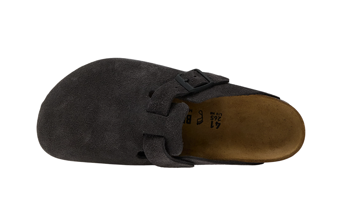 Birkenstock Boston Suede Leather Dark Grey - Image 3