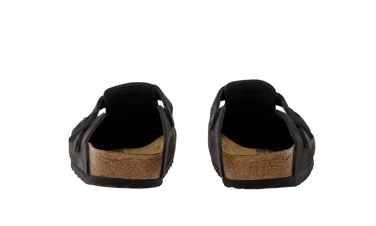 Birkenstock Boston Suede Leather Dark Grey - Image 6