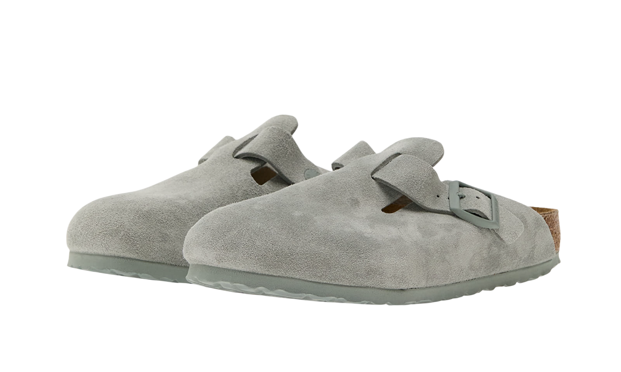 Birkenstock Boston Suede Leather Green - Image 5