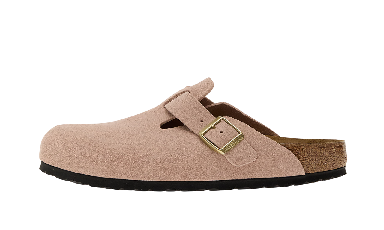 Birkenstock Boston Suede Leather Pink