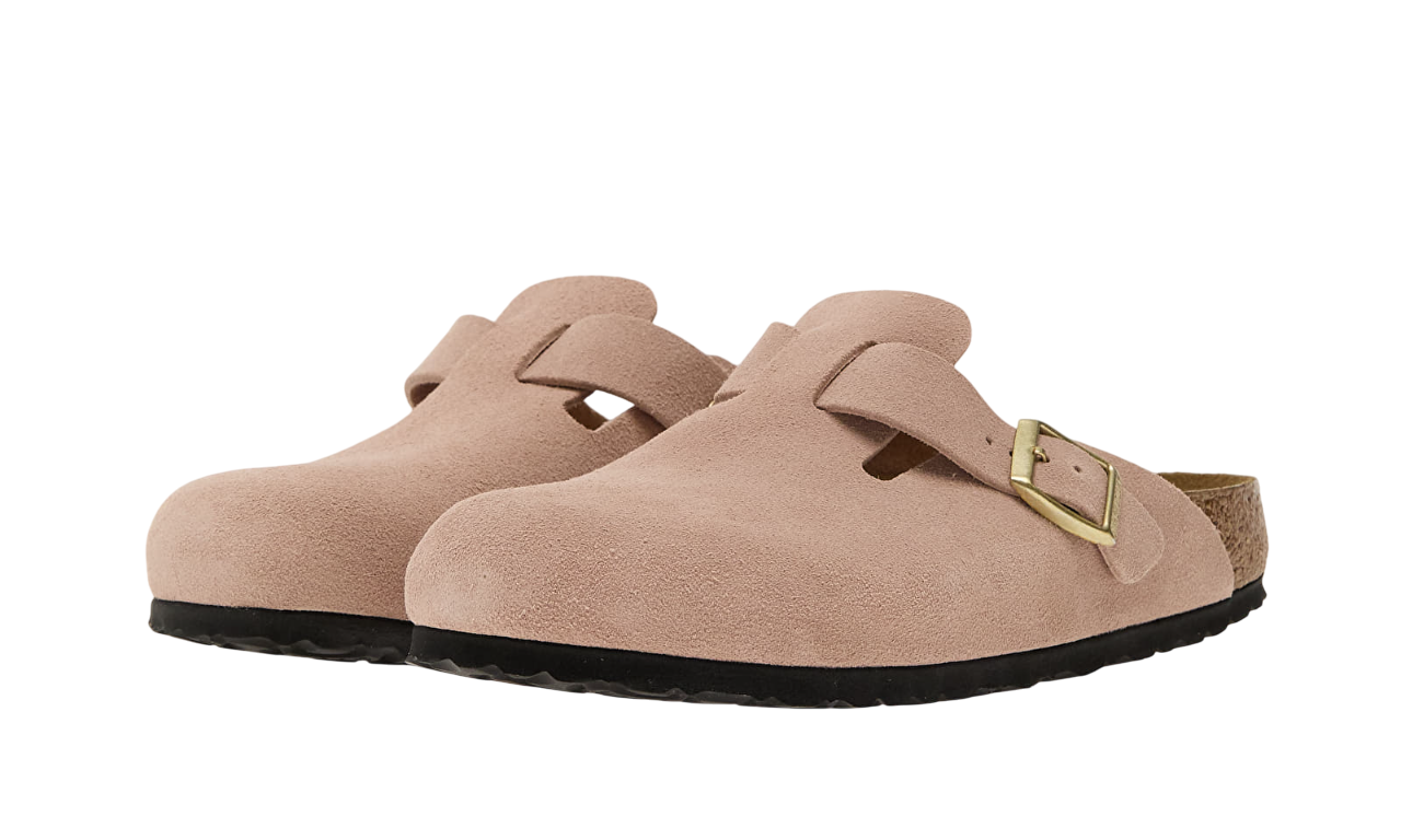 Birkenstock Boston Suede Leather Pink - Image 5