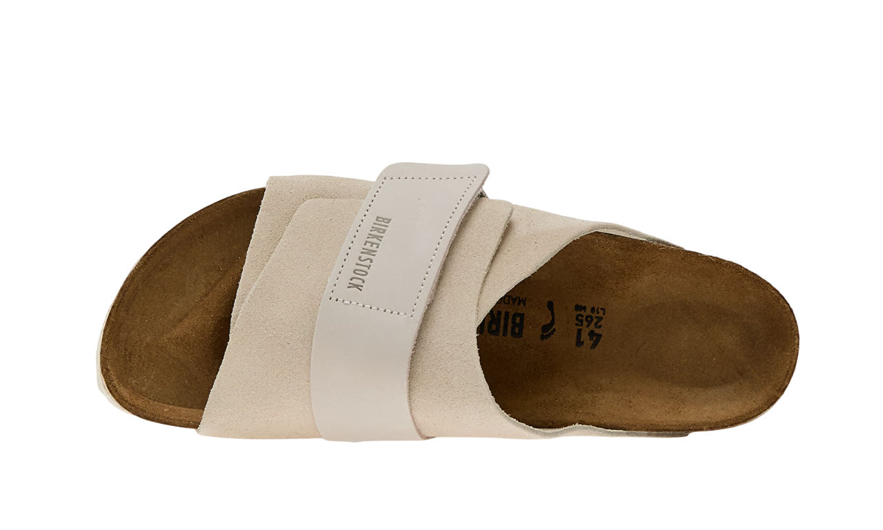 Birkenstock Kyoto Nubuck Leather/Suede Antique White - Image 3