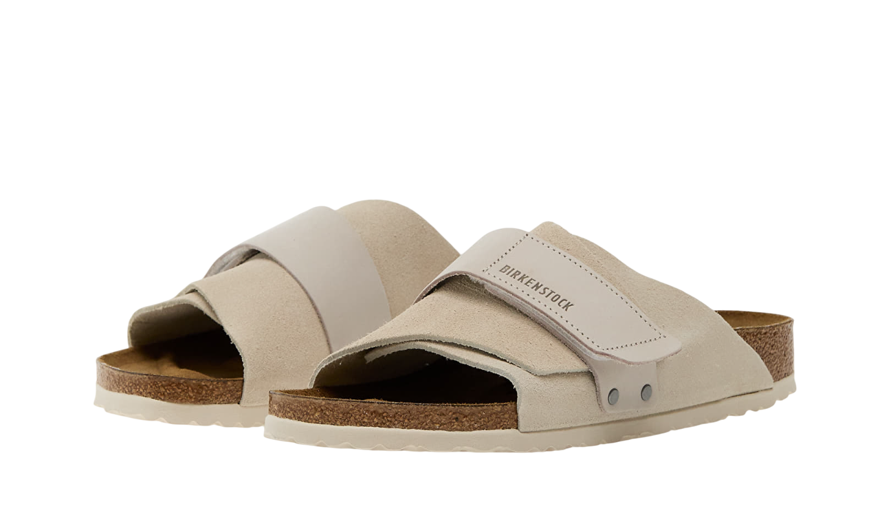 Birkenstock Kyoto Nubuck Leather/Suede Antique White - Image 5