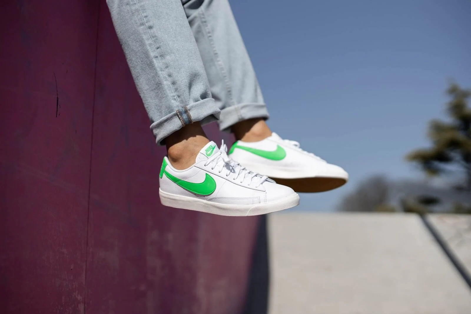 Blazer Low Leather Green Spark - Image 4