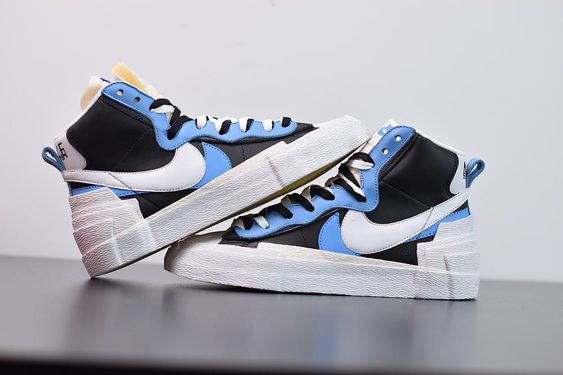 Blazer Mid Sacai White Black Legend Blue - Image 5