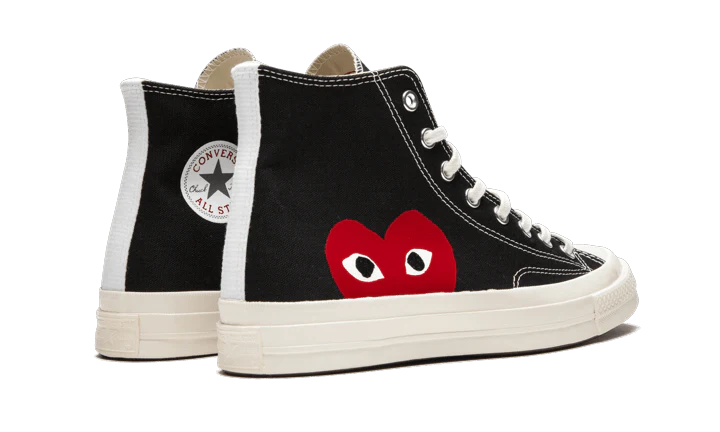 Chuck Taylor All Star 70S Hi Comme Des Garcons Play Black - Image 3