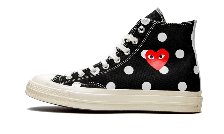 Chuck Taylor All Star 70S Hi Comme Des Garcons Play Polka Dot Black