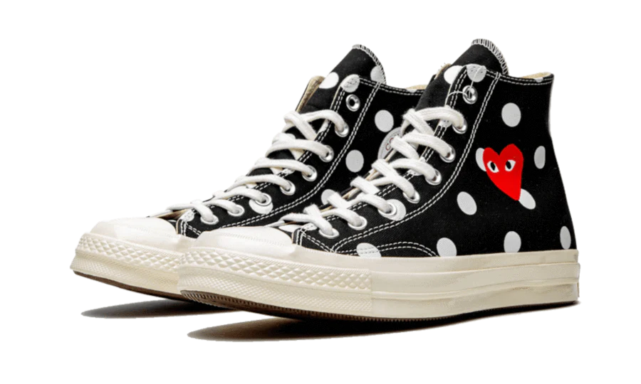 Alternative view of Chuck Taylor All Star 70S Hi Comme Des Garcons Play Polka Dot Black