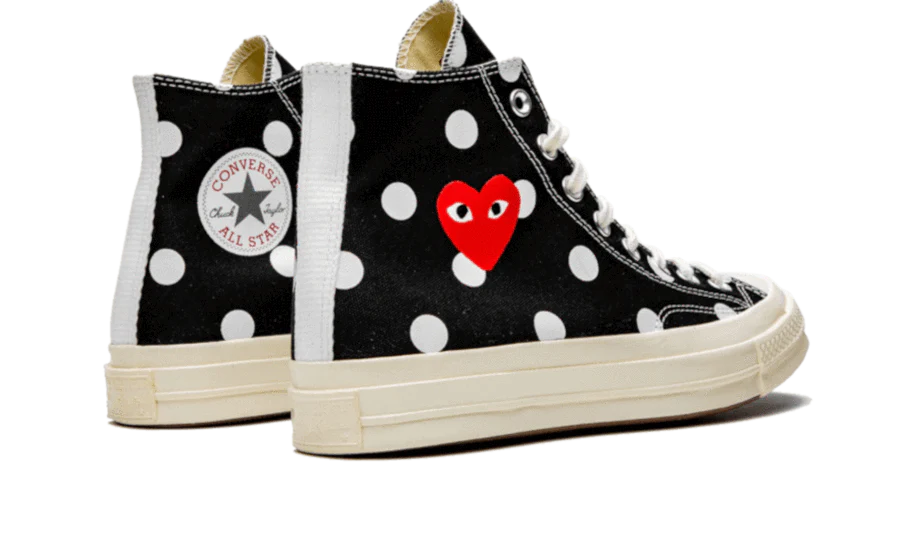 Chuck Taylor All Star 70S Hi Comme Des Garcons Play Polka Dot Black - Image 3