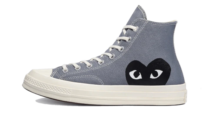 Chuck Taylor All Star 70S Hi Comme Des Garcons Play Steel Gray