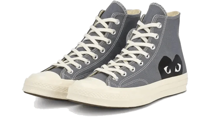 Alternative view of Chuck Taylor All Star 70S Hi Comme Des Garcons Play Steel Gray