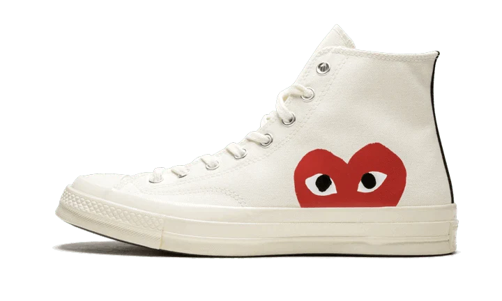 Chuck Taylor All Star 70S Hi Comme Des Garcons Play White