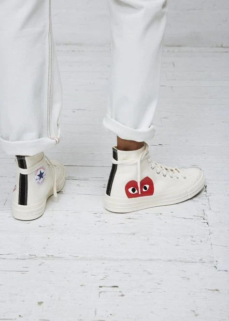 Chuck Taylor All Star 70S Hi Comme Des Garcons Play White - Image 5