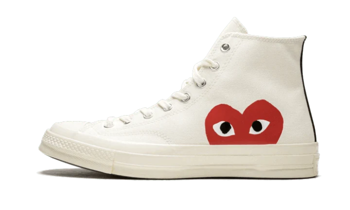 Chuck Taylor All Star 70S Hi Comme Des Garcons Play White - Image 6