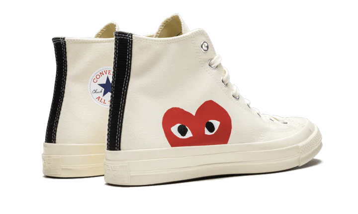 Chuck Taylor All Star 70S Hi Comme Des Garcons Play White - Image 3