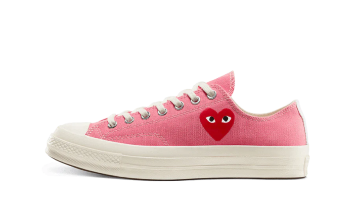 Chuck Taylor All Star 70S Ox Comme Des Garcons Play Bright Pink - Image 4