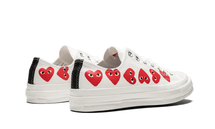 Chuck Taylor All Star 70S Ox Comme Des Garcons Play Multi Heart White - Image 3