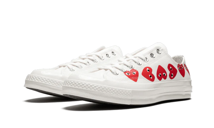 Alternative view of Chuck Taylor All Star 70S Ox Comme Des Garcons Play Multi Heart White