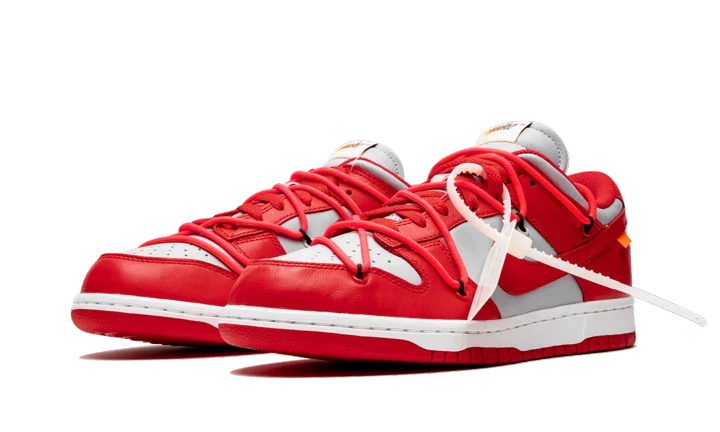 Dunk Low Off White University Red - Image 2