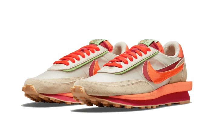 Alternative view of Ld Waffle Sacai Clot Net Orange Blaze