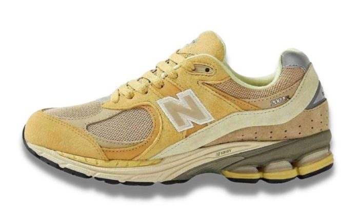 Alternative view of New Balance 2002R Auralee Yellow Beige