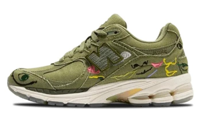 Alternative view of New Balance 2002R Bryant Giles Olive Green