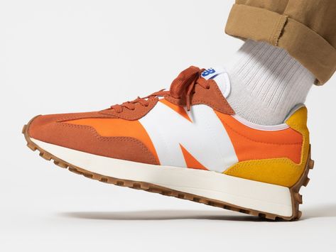 New Balance 327 Orange - Image 3