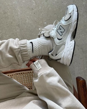 New Balance 530 Trainers White Navy - Image 4