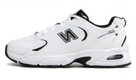New Balance 530 White Black Leather