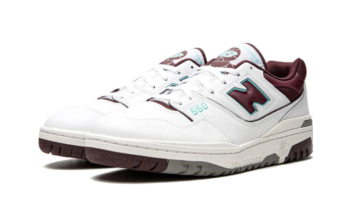 Alternative view of New Balance 550 Burgundy Cyan