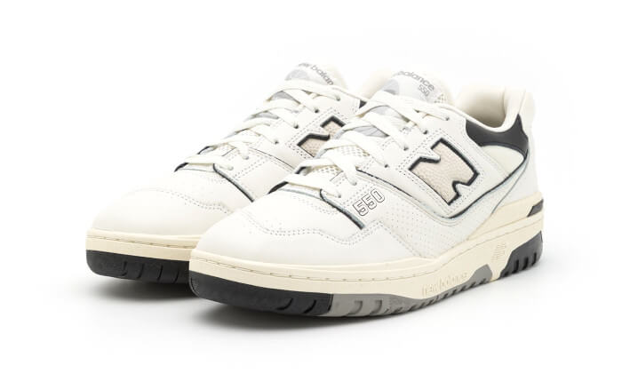 New Balance 550 Cream Black - Image 2