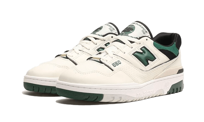 New Balance 550 Sea Salt Pine Green - Image 2