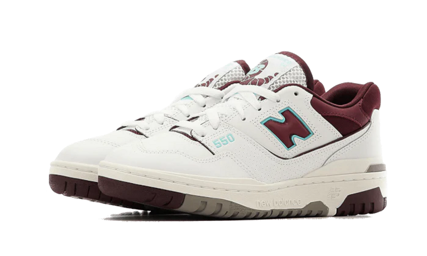 Alternative view of New Balance 550 White Burgundy
