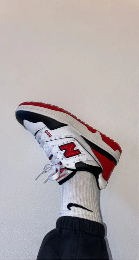 New Balance 550 White Red Black - Image 3
