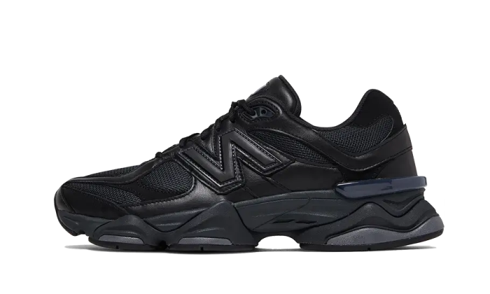 New Balance 9060 Triple Black Leather - Image 4
