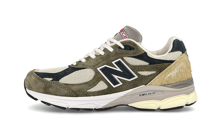 New Balance 990 V3 Made In Usa Green Cream