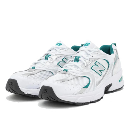 New Balance Mr 530 White Silver Metallic Green - Image 3